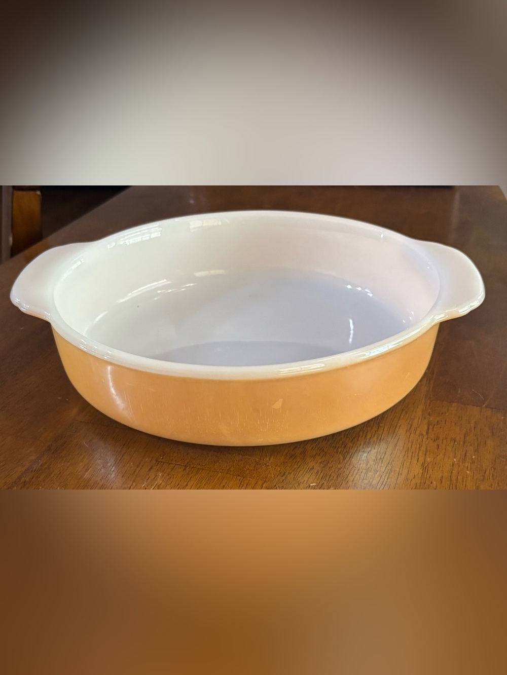 Fire King by Anchor Hocking  “Peach Lustre” Casserole Dish